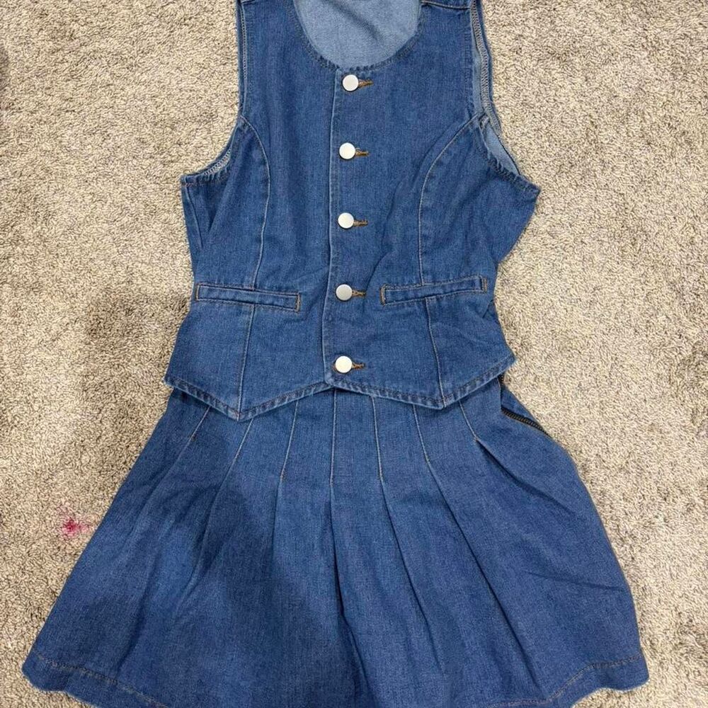 Unbranded Women's Blue and Navy Dress